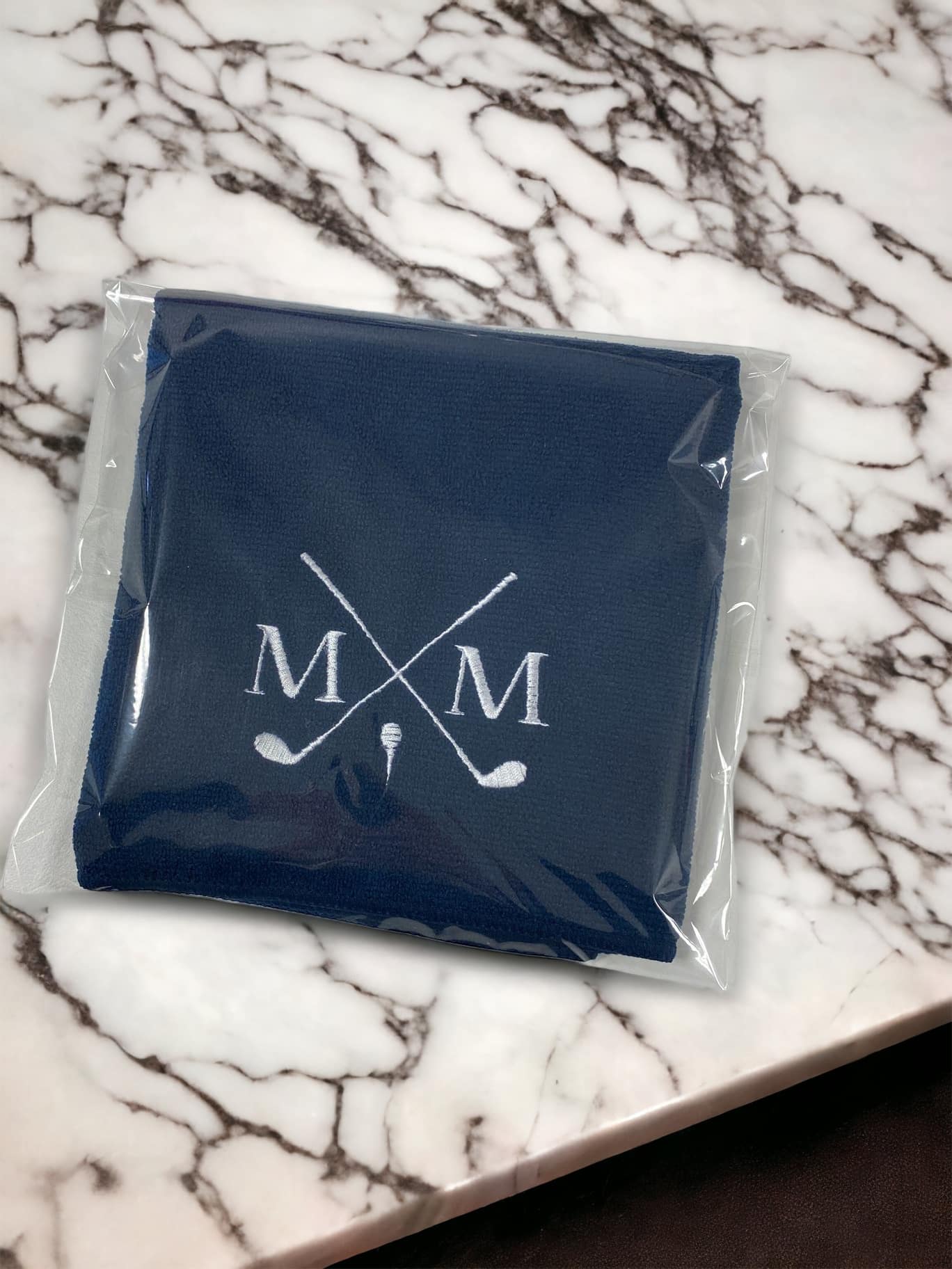 Joululahja golfaajalle, golfpyyhe nimikirjaimilla - Imagen 4