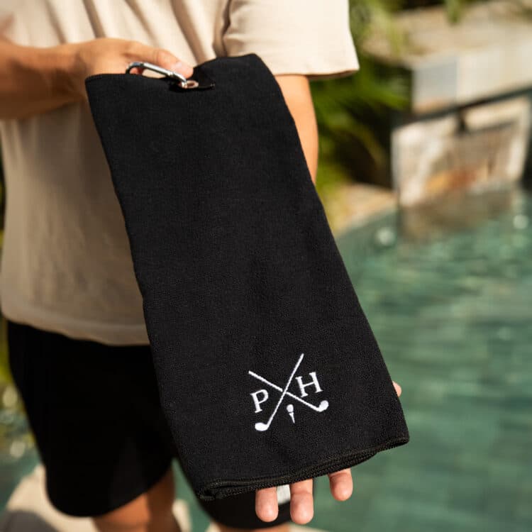 Regalo para golfista, Toalla de golf con iniciales