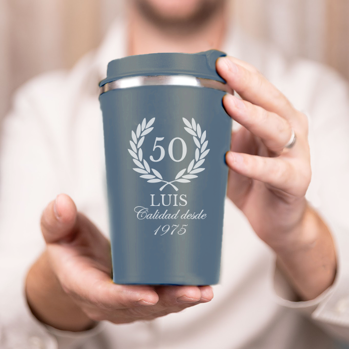 Taza térmica con texto - Imagen 2